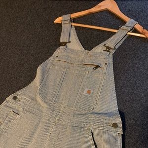 Railroad striped Carhartt coveralls
